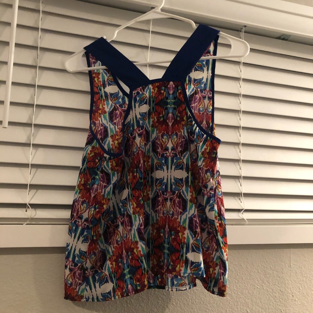 Colorful strappy tank top